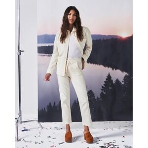 Travis Mathew Friday Feeling Straight Leg Corduroy Crop Pants Eggnog Small